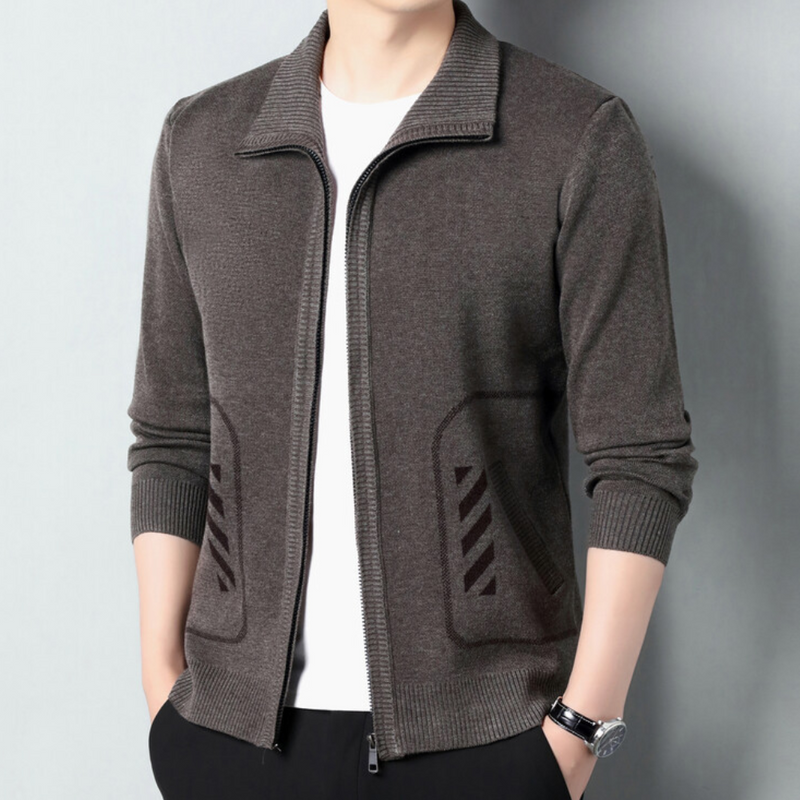 Varm Uformell Cardigan for Menn