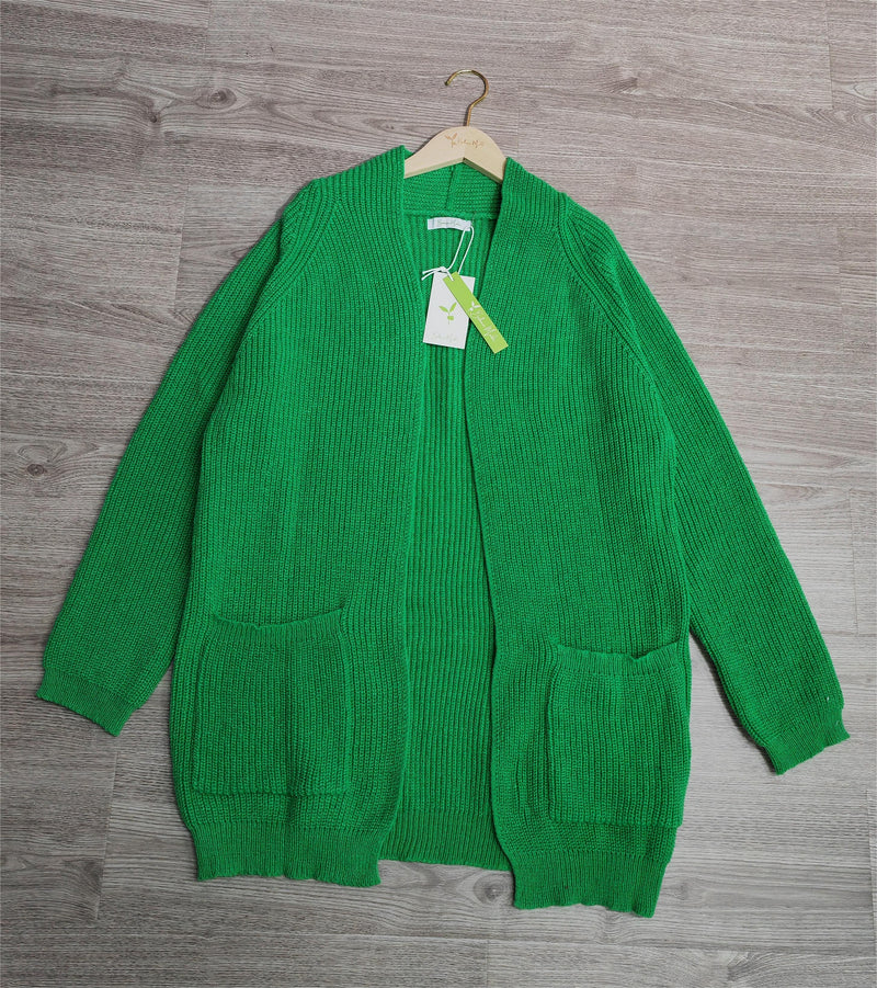 Monci - Casual monokrom cardigan med lange ermer