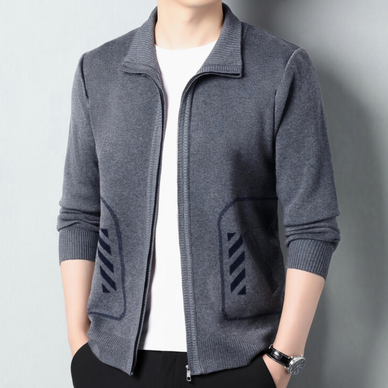 Varm Uformell Cardigan for Menn