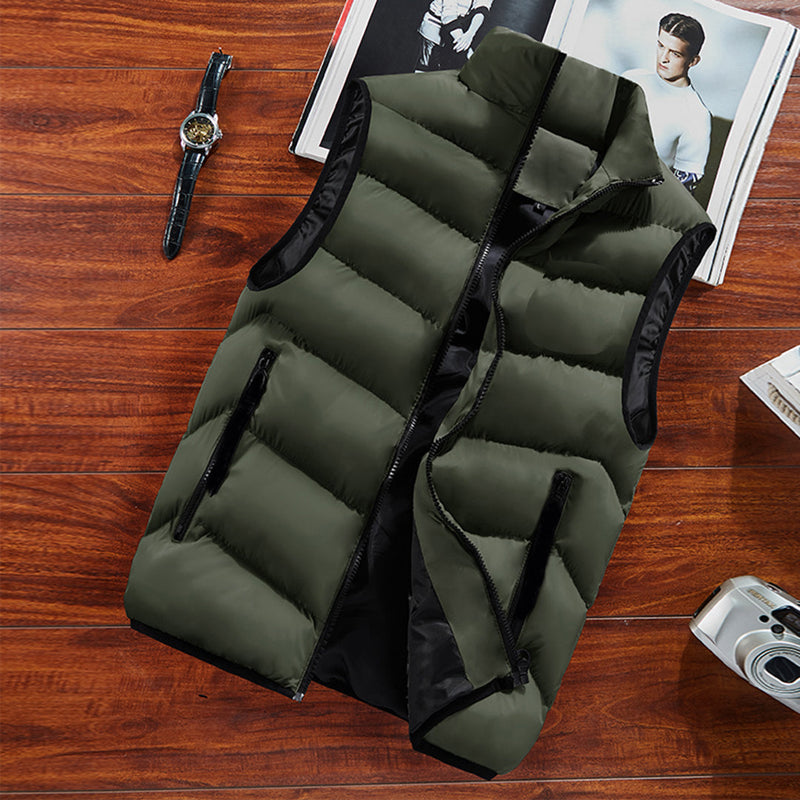 Elegant vattert vest for menn