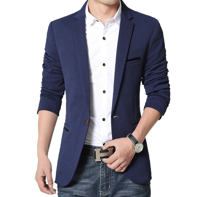 Elegant blazer for menn med slank passform