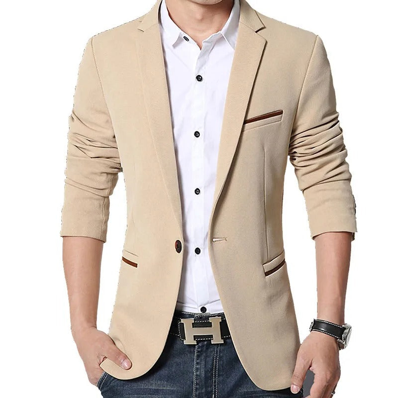 Elegant blazer for menn med slank passform