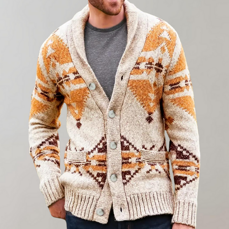 Klassisk og varm cardigan for menn