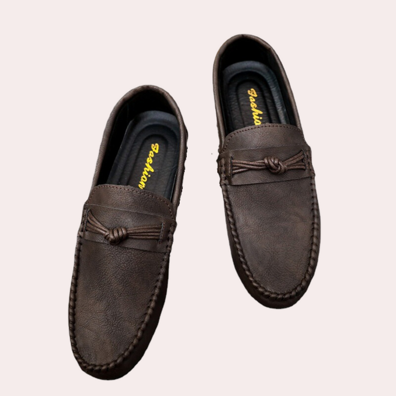 Elegant rundtå loafers for menn