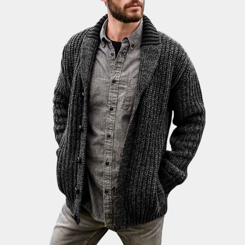 Klassisk og varm cardigan for menn