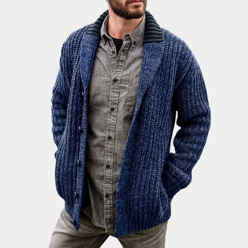 Klassisk og varm cardigan for menn