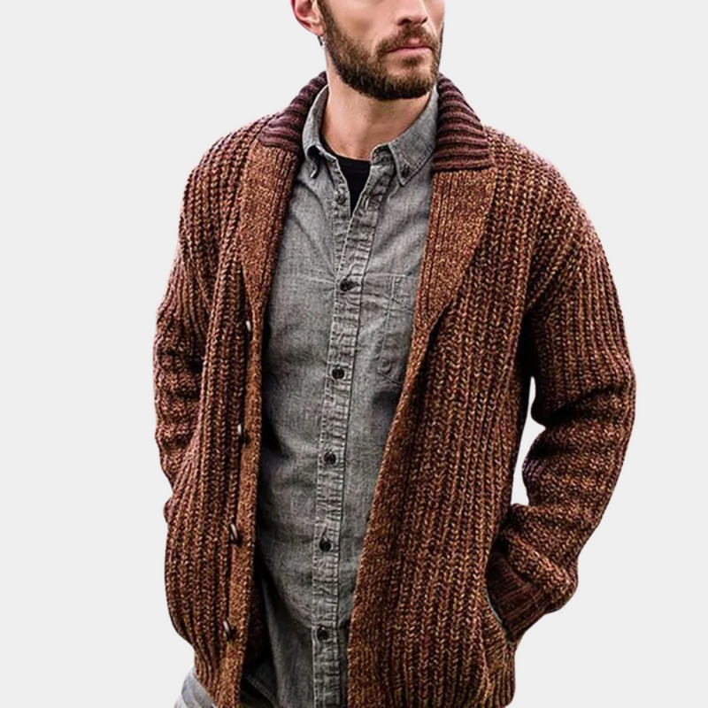 Klassisk og varm cardigan for menn