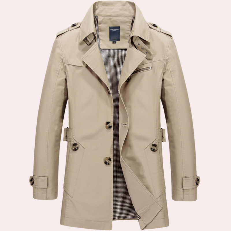 Elegant og komfortabel trenchcoat for menn