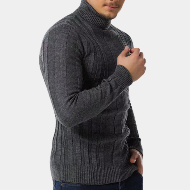 Myk og varm turtleneck-genser for menn