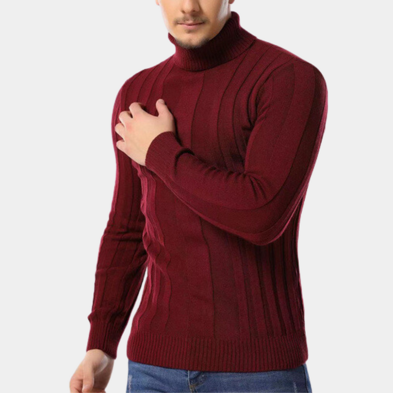 Myk og varm turtleneck-genser for menn