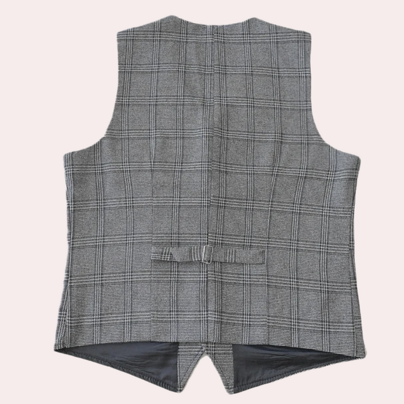 Elegant rutete vest for menn