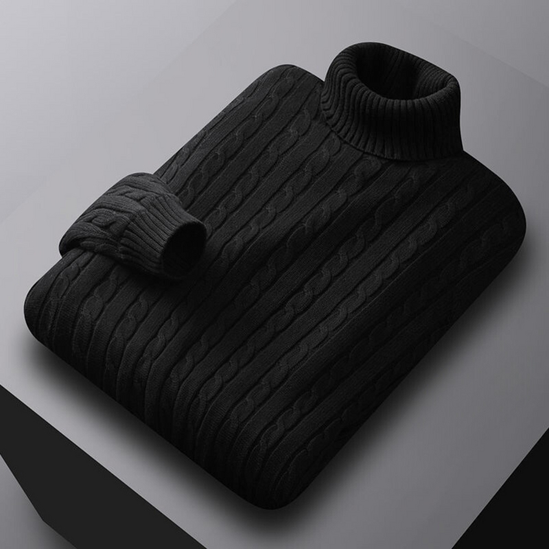 Myk og stilig turtleneck-genser for menn