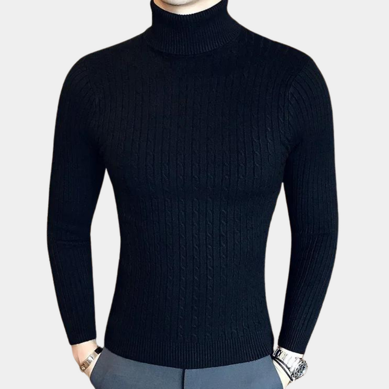 Myk og stilig turtleneck-genser for menn