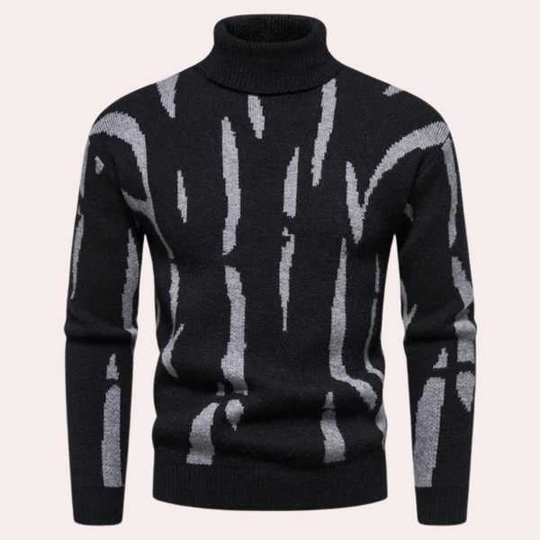 Klassisk varm turtleneck-genser for menn