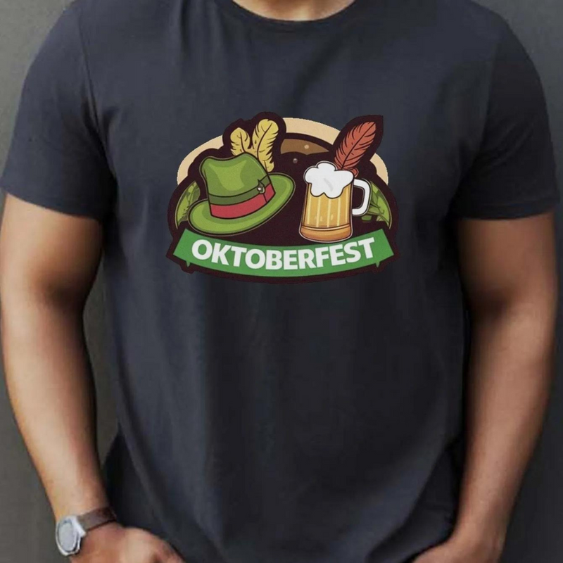 Stilig og Komfortabel Oktoberfest T-skjorte for Menn