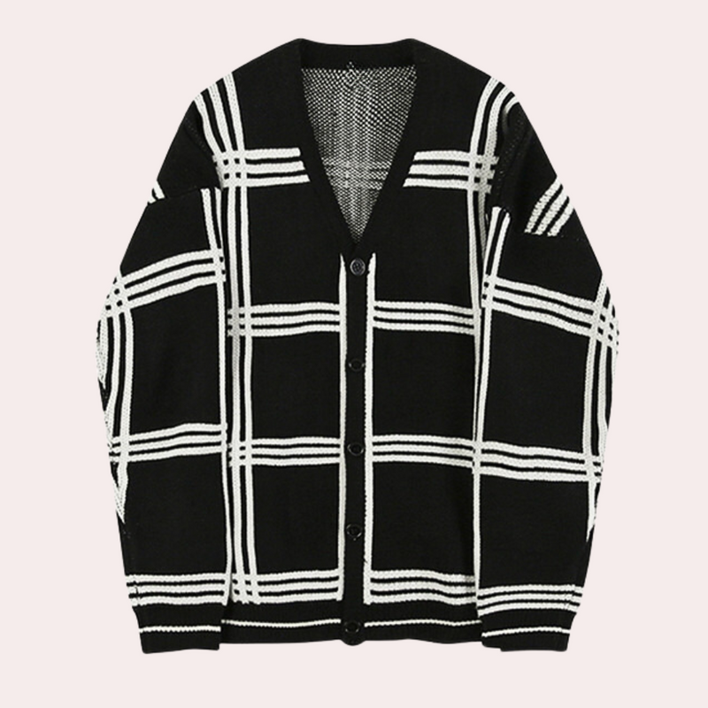 Lett og komfortabel cardigan for menn