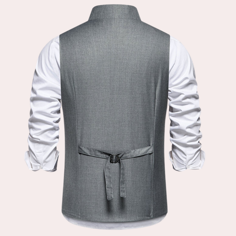 Elegant asymmetrisk vest for menn