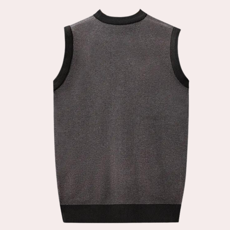 Elegant og komfortabel strikket vest