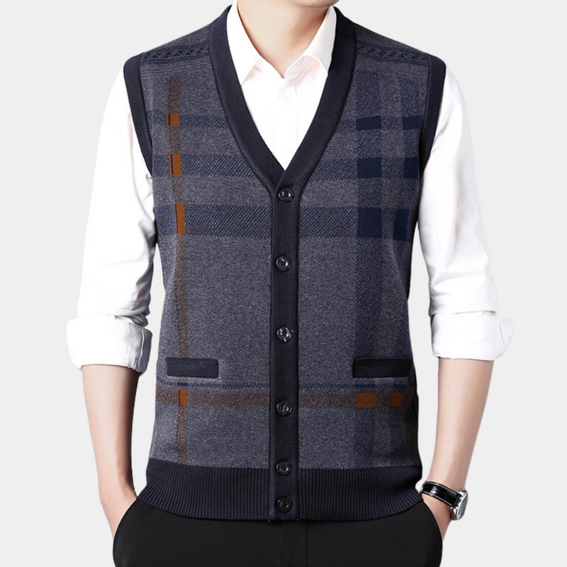 Elegant og komfortabel strikket vest