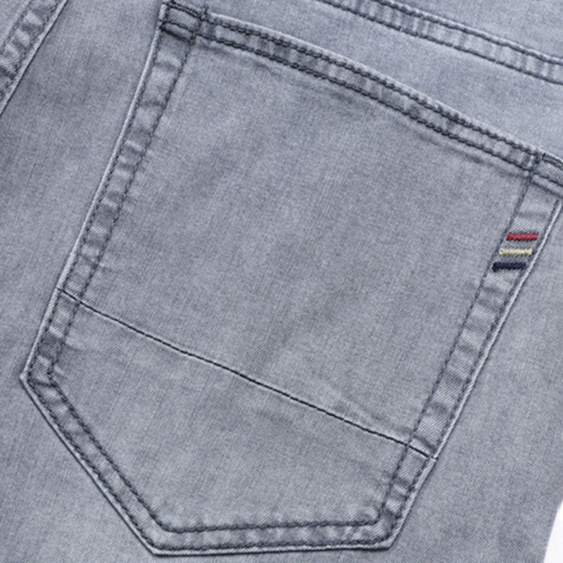 Behagelige rette passform-jeans for menn