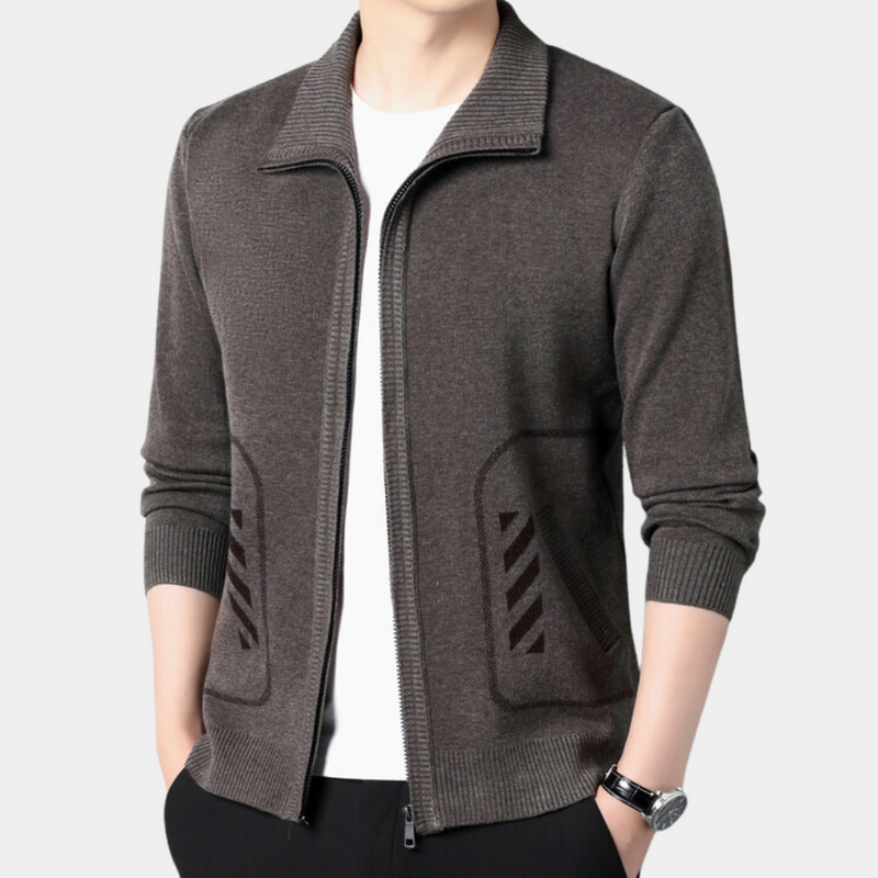 Varm Uformell Cardigan for Menn