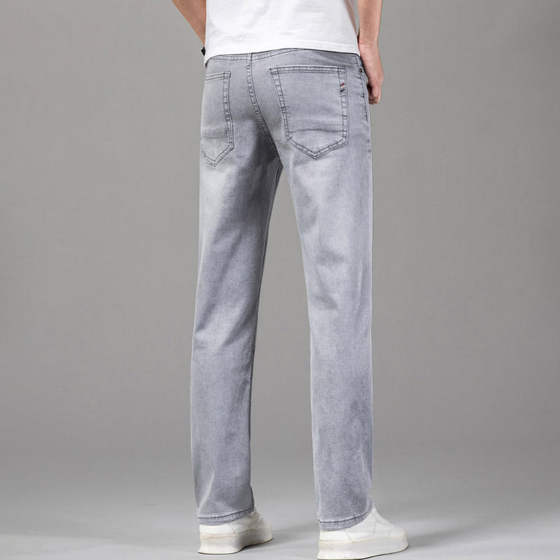 Behagelige rette passform-jeans for menn