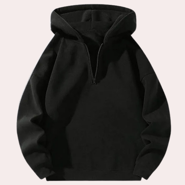 Varm og Komfortabel Vinter Hoodie med Glidelås