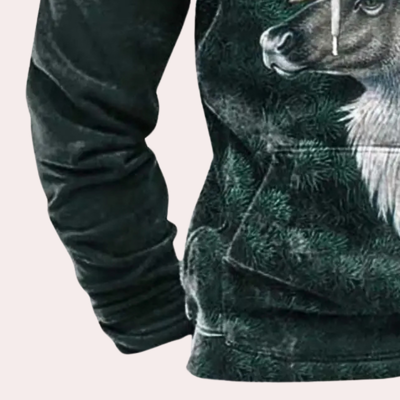 Mjuk og koselig julehoodie for menn med stil