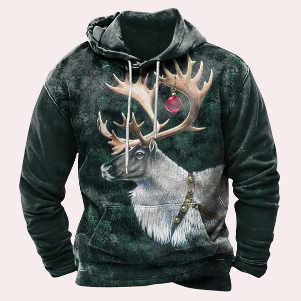 Mjuk og koselig julehoodie for menn med stil